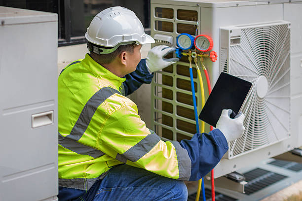 Professional Hvac technician working in Rancocas, NJ